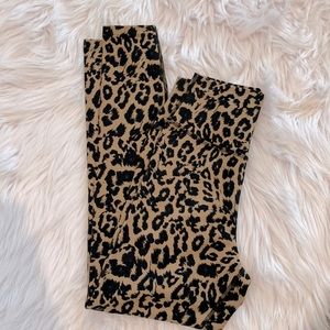 LNA capri animal print leggings